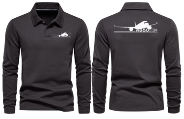 AIRBUS A350 LONG SLEEVE POLO